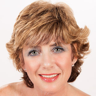Model face image with makeup AND SMILE